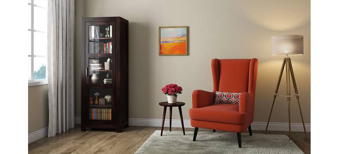 Bookshelf/Display Cabinet (55-Book Capacity)